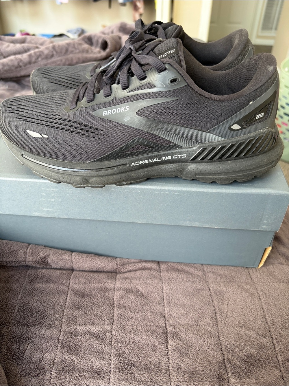 Brooks Men’s Adrenaline GTS 23 Running Shoes - Black